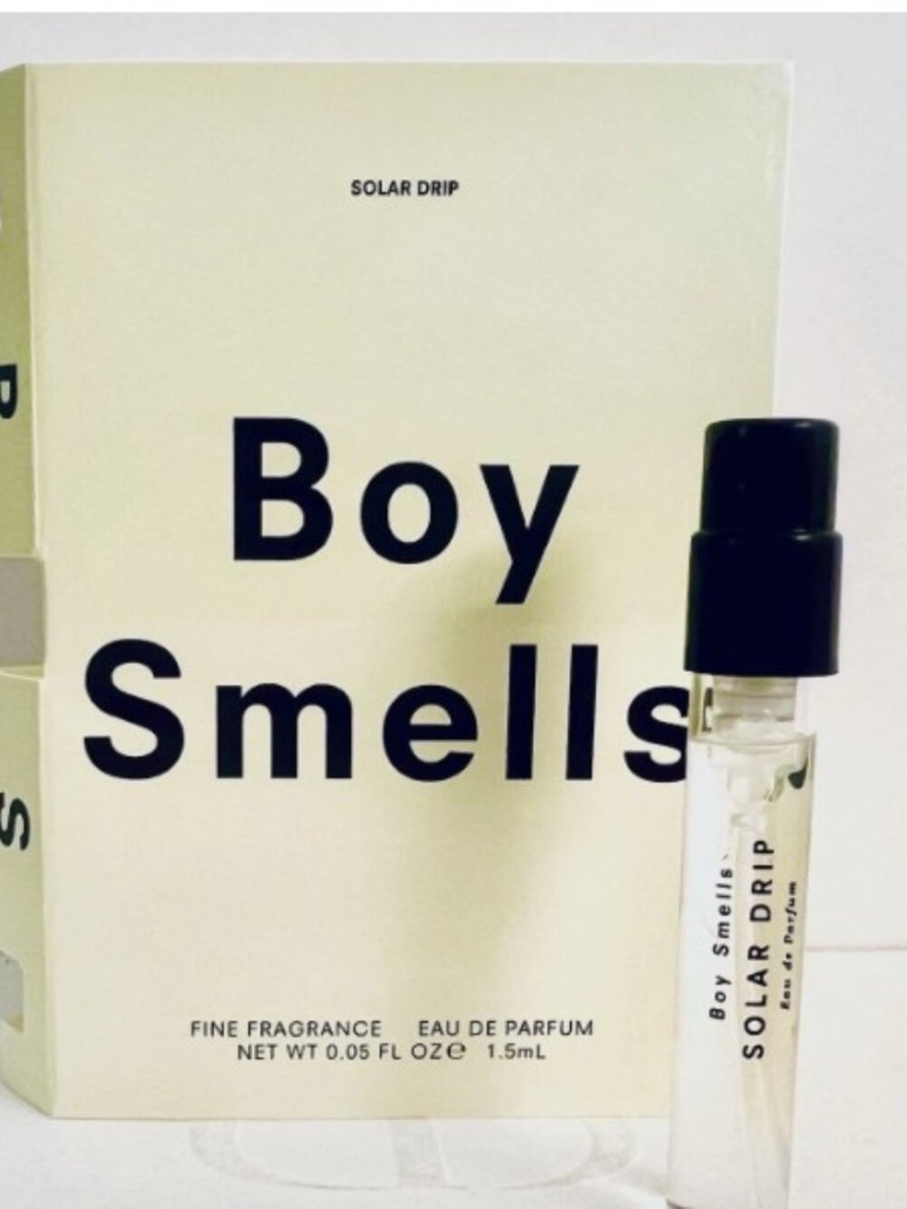 Boy Smells Solar Drip Sample Card